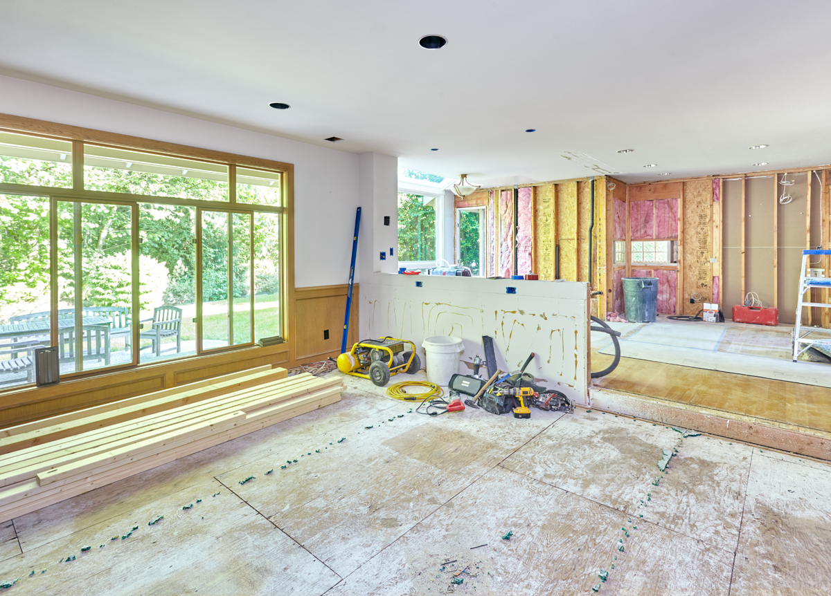 demolition of kitchen